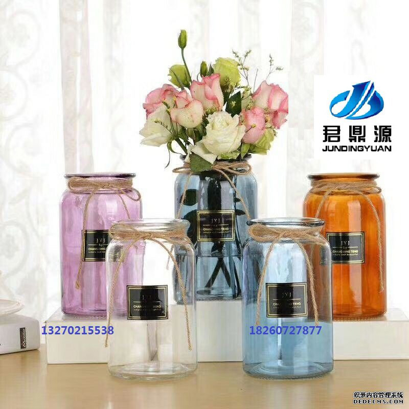 Glass Vase JD17-196- Glass Bottle Manufacturer